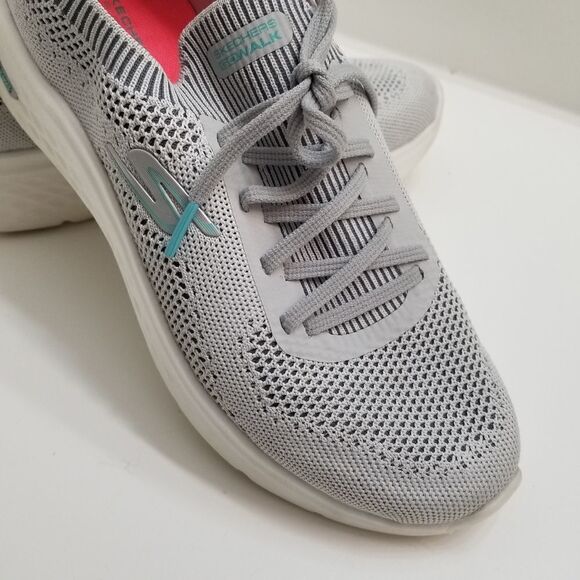 Skechers W/Ortholite Comfort Gray Shoes.   C2s1-12 - Picture 2 of 8